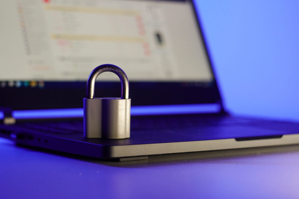 locked-metal-padlock-on-a-laptop-identity-theft-insurance